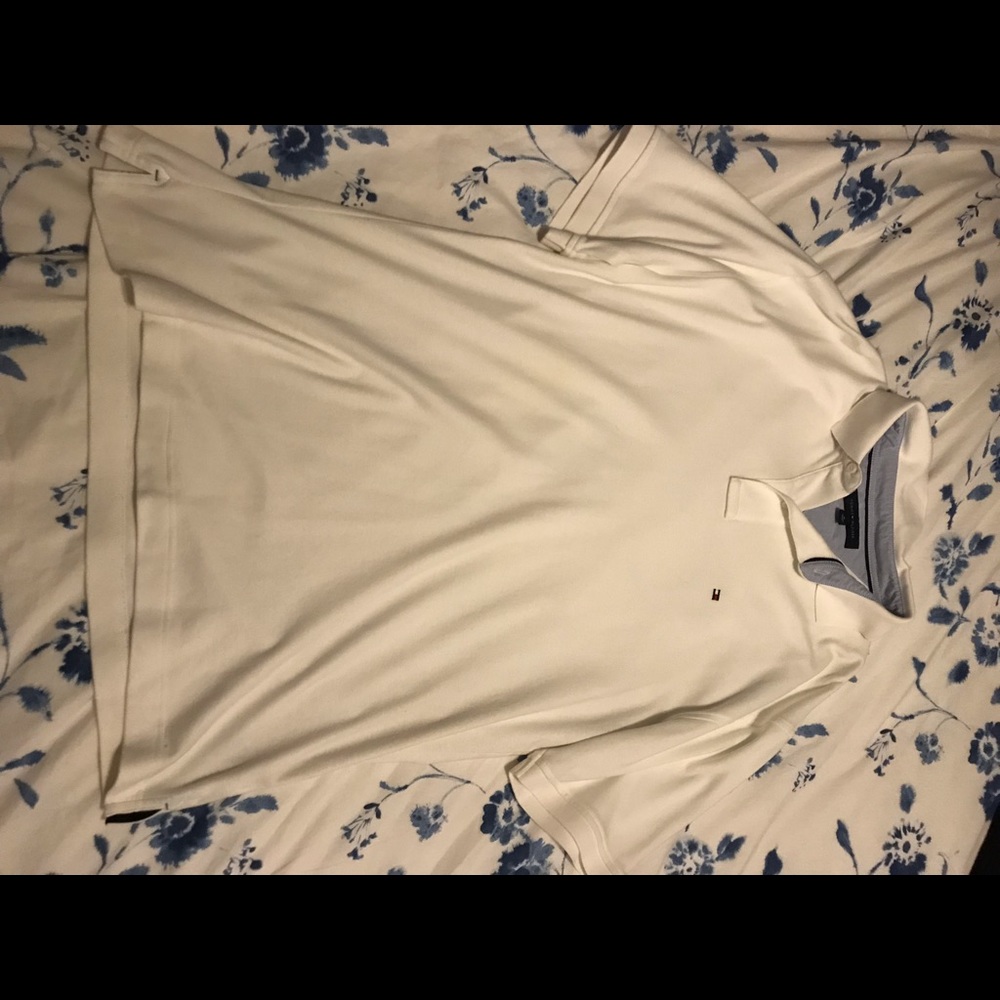 White Tommy Hilfiger polo